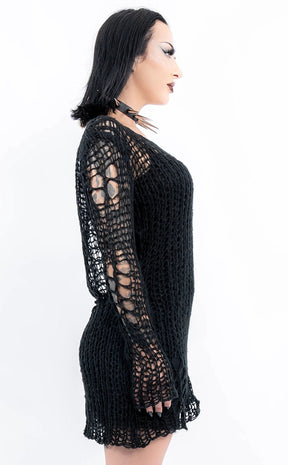 Isabeau Decayed Sweater | Black