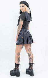 Jorogumo Pleated Skirt-Punk Rave-Tragic Beautiful