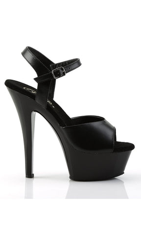 KISS-209 Black Leather Heels-Pleaser-Tragic Beautiful