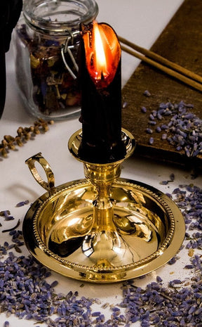 Languid Flicker Candle Holder | Brass-Candles-Tragic Beautiful