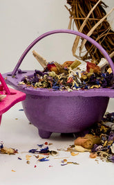 Lavender Cast Iron Cauldron-Cauldrons-Tragic Beautiful