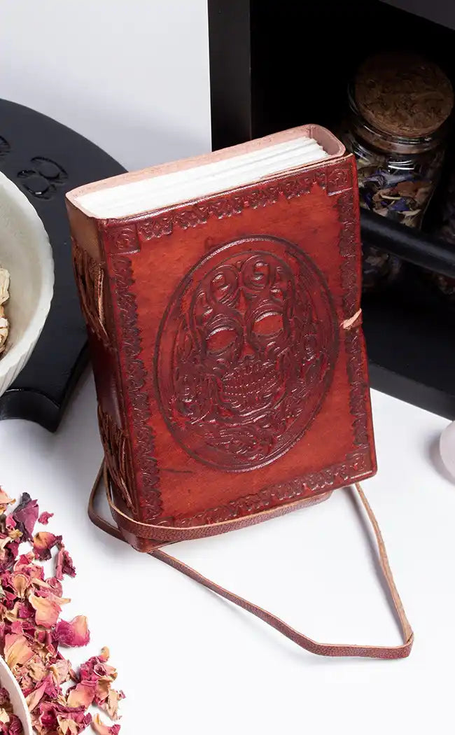 Pocket Journal | Skull-Occult Books-Tragic Beautiful