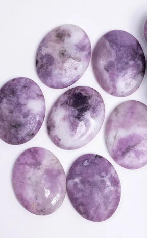 Lepidolite Worry Stone-Crystals-Tragic Beautiful