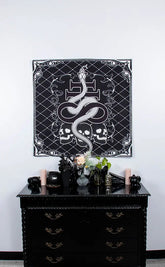 Lilith Tapestry Throw-Altar Cloths-Tragic Beautiful