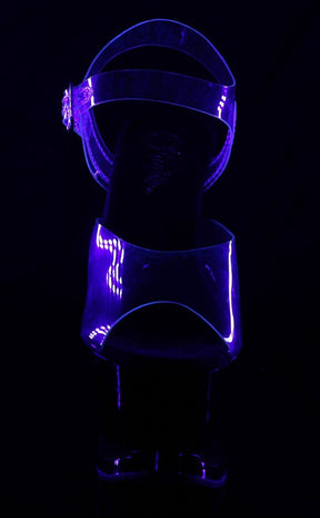 MOON-708 Black Flame Heels-Pleaser-Tragic Beautiful