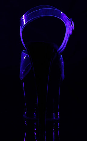 MOON-708 Black Flame Heels-Pleaser-Tragic Beautiful