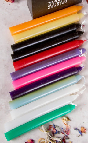 Mixed Colour Spell Candles Pack of 12-Candles-Tragic Beautiful