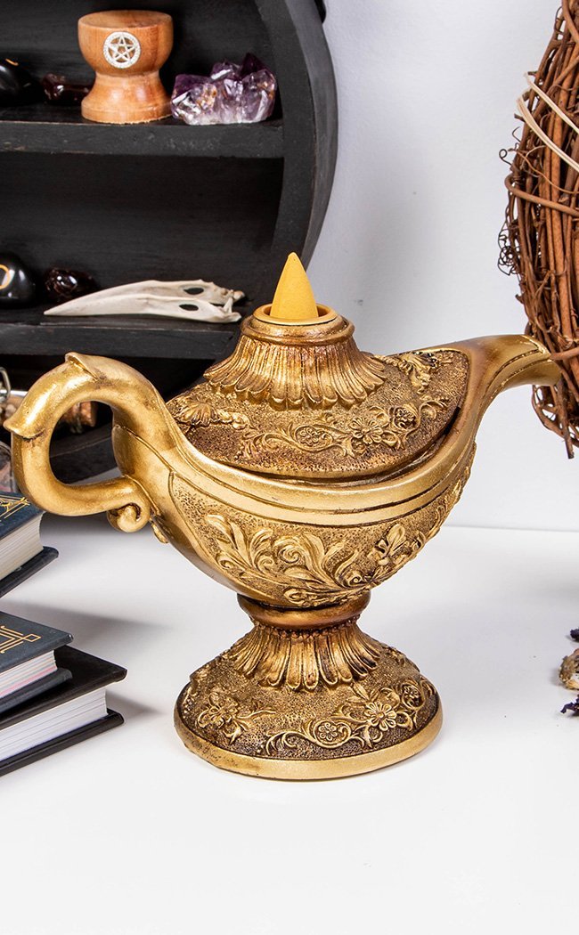 Magic Lamp Backflow Burner Incense & Home Decor Tragic Beautiful