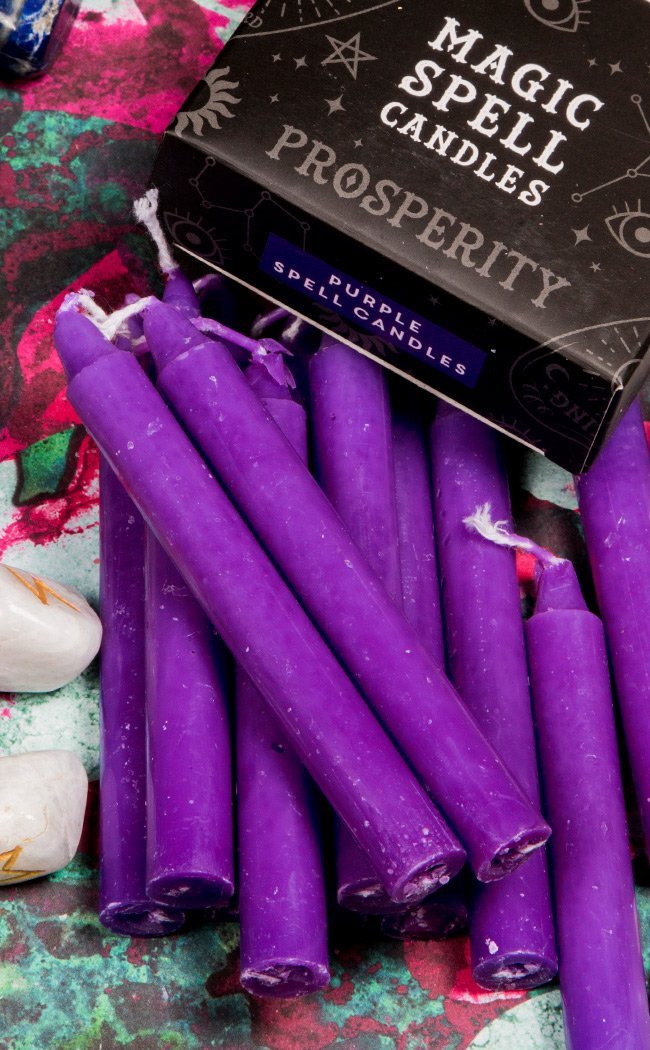Purple Prosperity Spell Candles-Candles-Tragic Beautiful