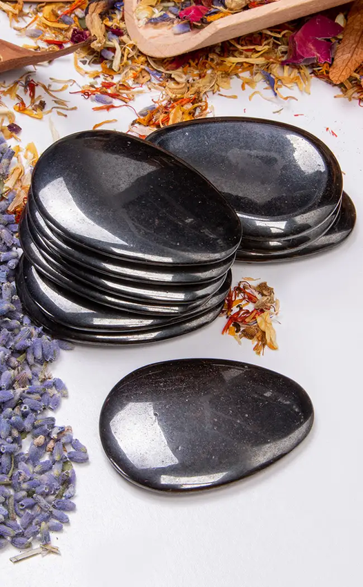 Magnetic Hematite Worry Stone | Carved Crystals | Witchcraft