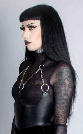 Martyr Leather & Chains Harness-Hexxxed Intimates-Tragic Beautiful