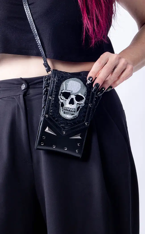 Memento Mori Crossbody Bag-Gothic Accessories-Tragic Beautiful
