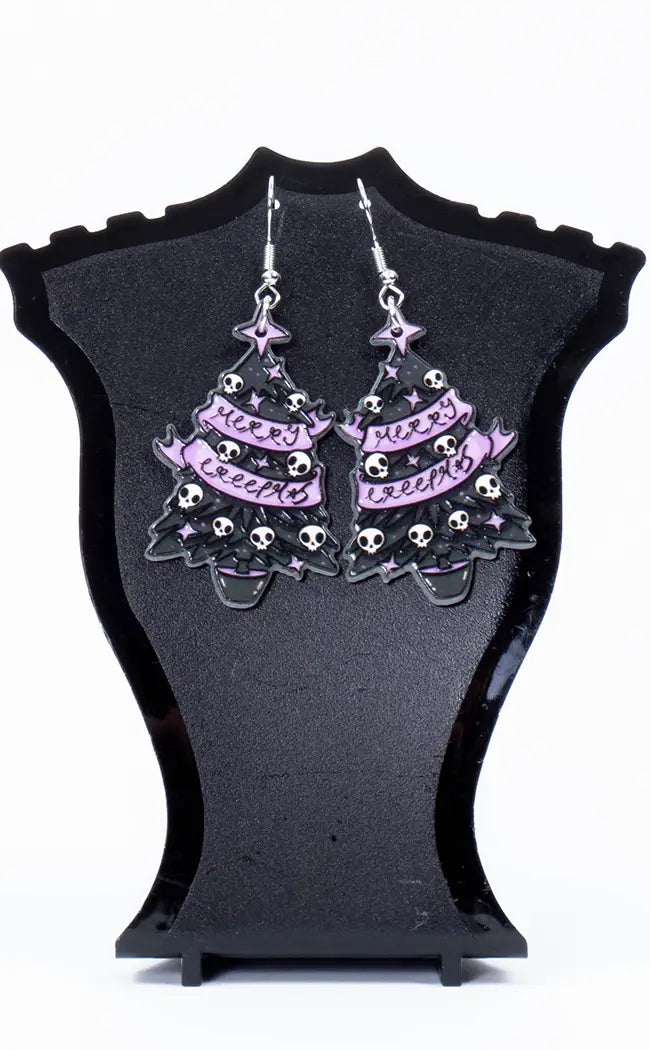 Merry Creepmas Earrings-Gothic Jewellery-Tragic Beautiful