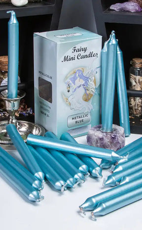 Metallic Chime Spell Candles | Light Blue-Candles-Tragic Beautiful