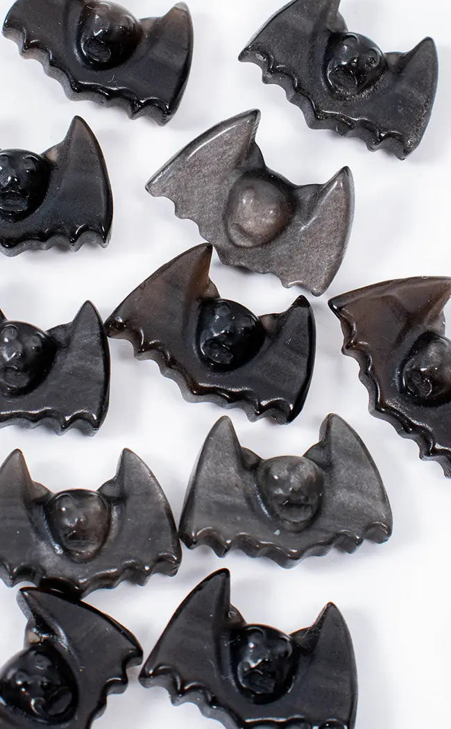 Mini Gold Sheen Obsidian Bats-Crystals-Tragic Beautiful