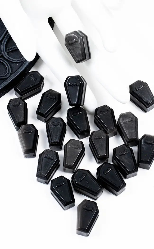 Mini Obsidian Silver Sheen Coffins