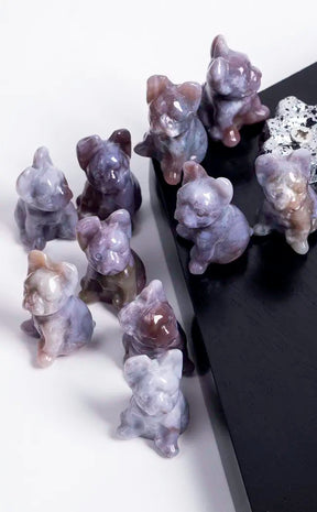 Mini Ocean Jasper French Bulldogs-Crystals-Tragic Beautiful