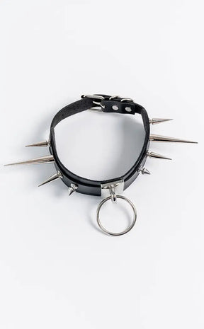 Misfortune Large Spiked O-Ring Choker