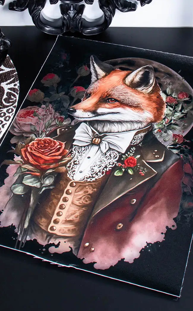 Mister Fox A3 Canvas Print-Gothic Gifts-Tragic Beautiful