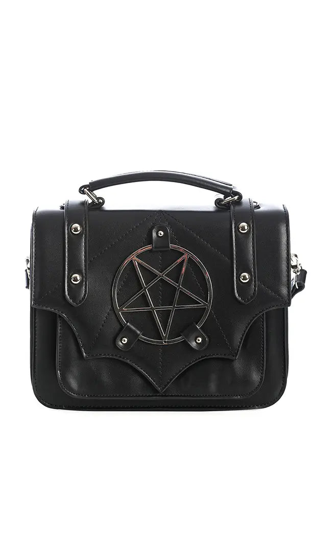 Moloch Pentagram Shoulder Bag-Banned Apparel-Tragic Beautiful