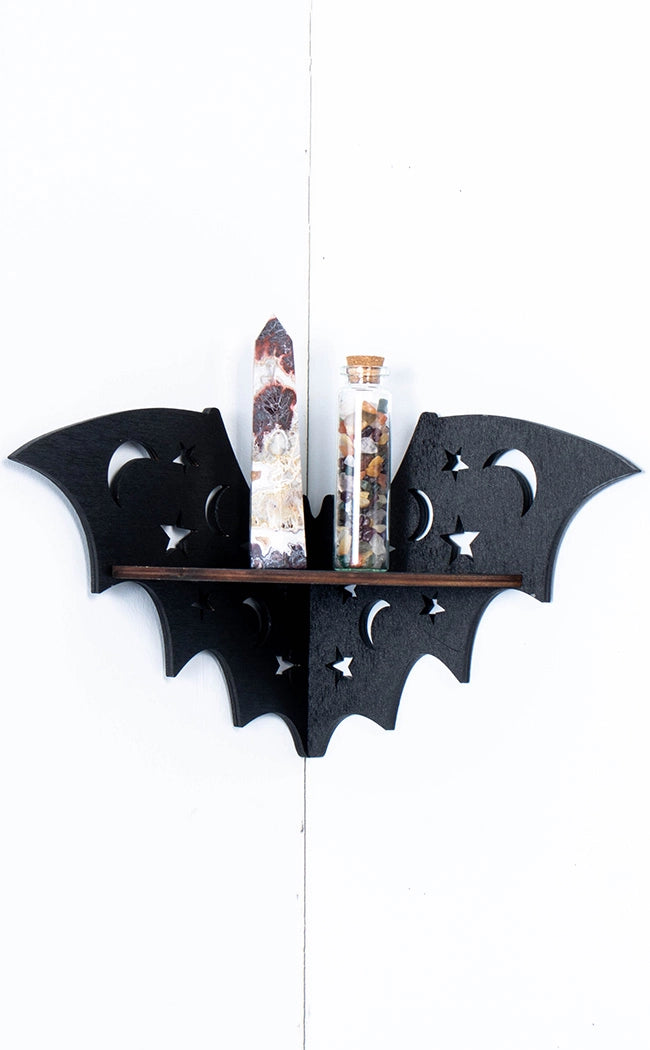 Moon Bat Mini Corner Shelf
