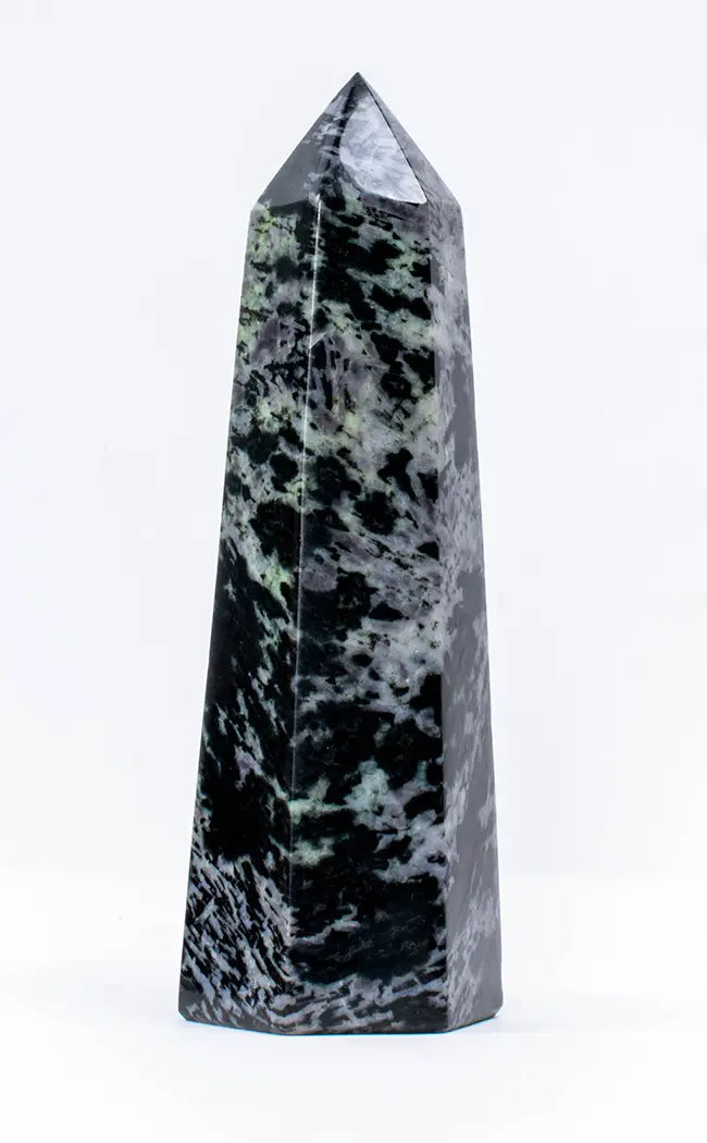 Mystic Merlinite / Gabbro Indigo XL Polished Tower-Crystals-Tragic Beautiful