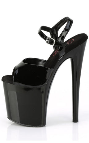 NAUGHTY-809 Black Patent Heels-Pleaser-Tragic Beautiful