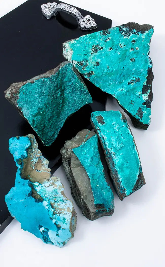 Natural Raw Blue Chrysocolla Specimens | Rare-Crystals-Tragic Beautiful