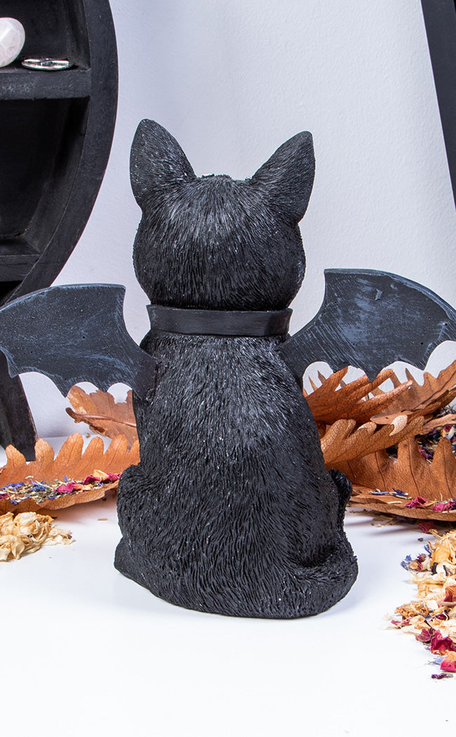 Necromancer Cat Statue-Gothic Gifts-Tragic Beautiful