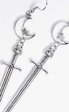 Nine Knives Earrings-Gothic Jewellery-Tragic Beautiful