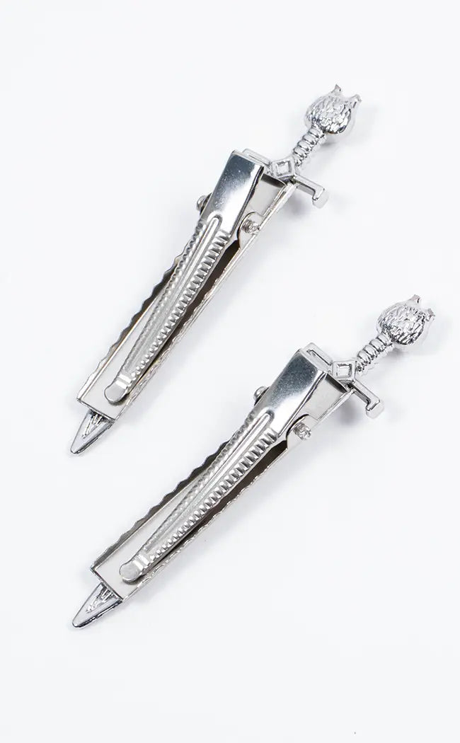 Nine Knives Hairclip Set-Gothic Accessories-Tragic Beautiful