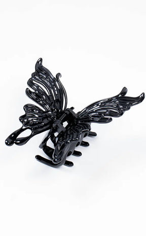 Noir Papillon Hair Claw Clip-Gothic Jewellery-Tragic Beautiful