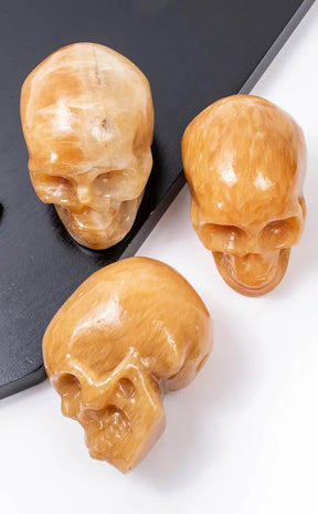 Orange Calcite Crystal Skulls