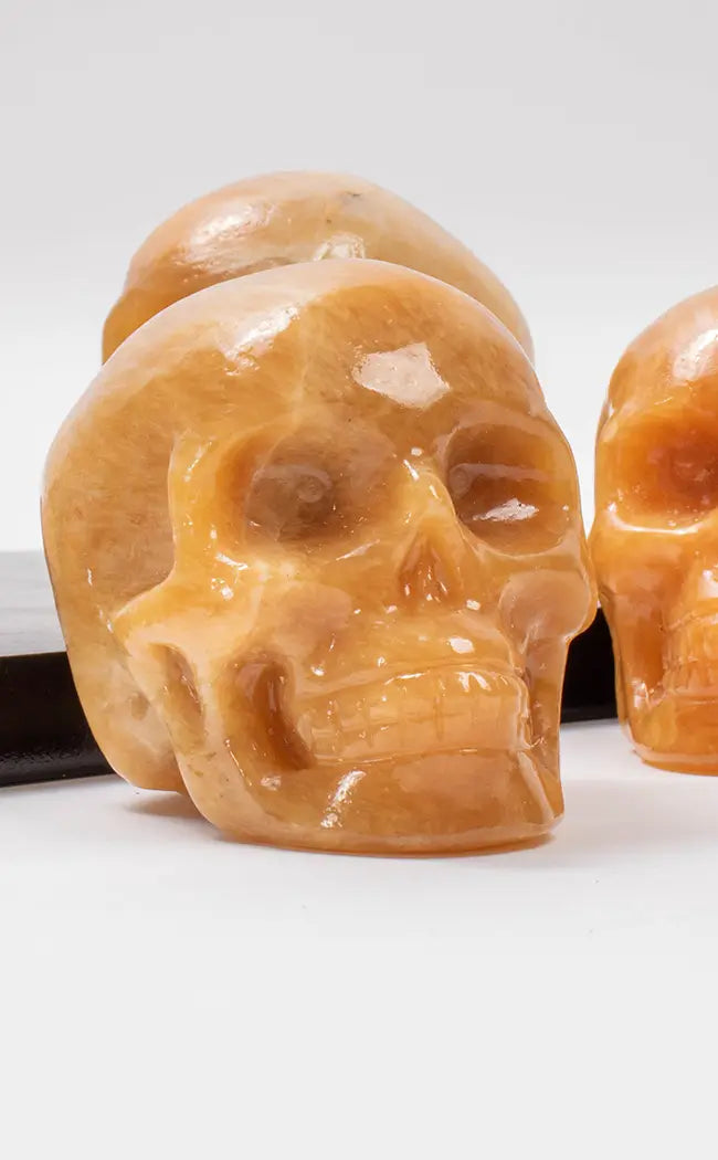 Orange Calcite Crystal Skulls