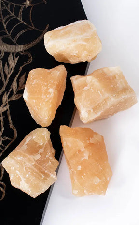 Orange Calcite Rough Chunk-Crystals-Tragic Beautiful