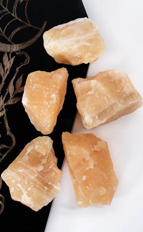 Orange Calcite Rough Chunk-Crystals-Tragic Beautiful