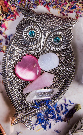 Owl Aluminum Incense Burner-Incense-Tragic Beautiful