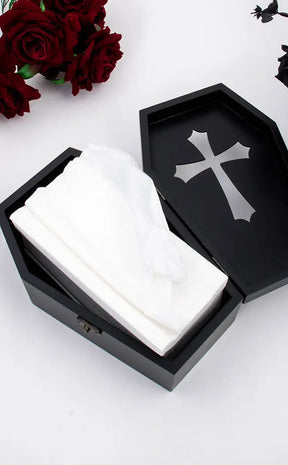 Pandora Coffin Tissue Box-The Haunted Mansion-Tragic Beautiful
