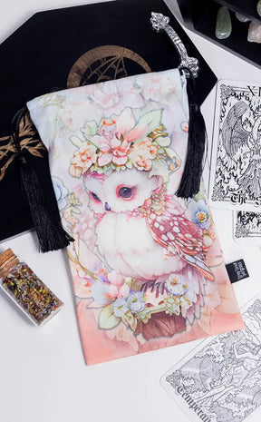 Peach The Owl Velvet Tarot Bag-Drop Dead Gorgeous-Tragic Beautiful
