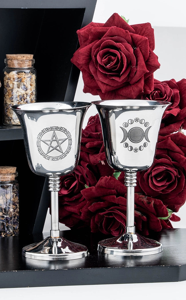 Pentacle Stainless Steel Chalice | Witchcraft Supplies and Tools Pentacle Stainless Steel Chalice | Witchcraft Supplies and Tools