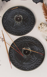 Pentagram Incense & Tealight Holder-Incense-Tragic Beautiful