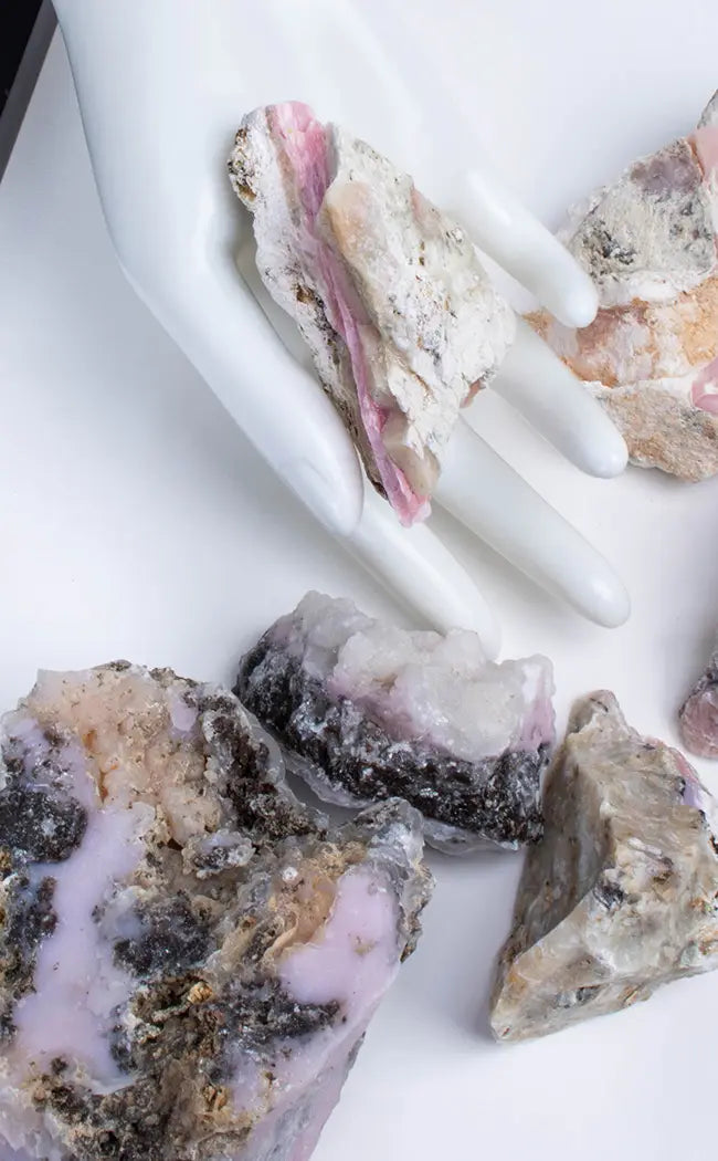 Pink Opal Crystal Rough-Crystals-Tragic Beautiful