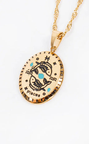 Pisces Necklace | 18K Gold-Gothic Jewellery-Tragic Beautiful