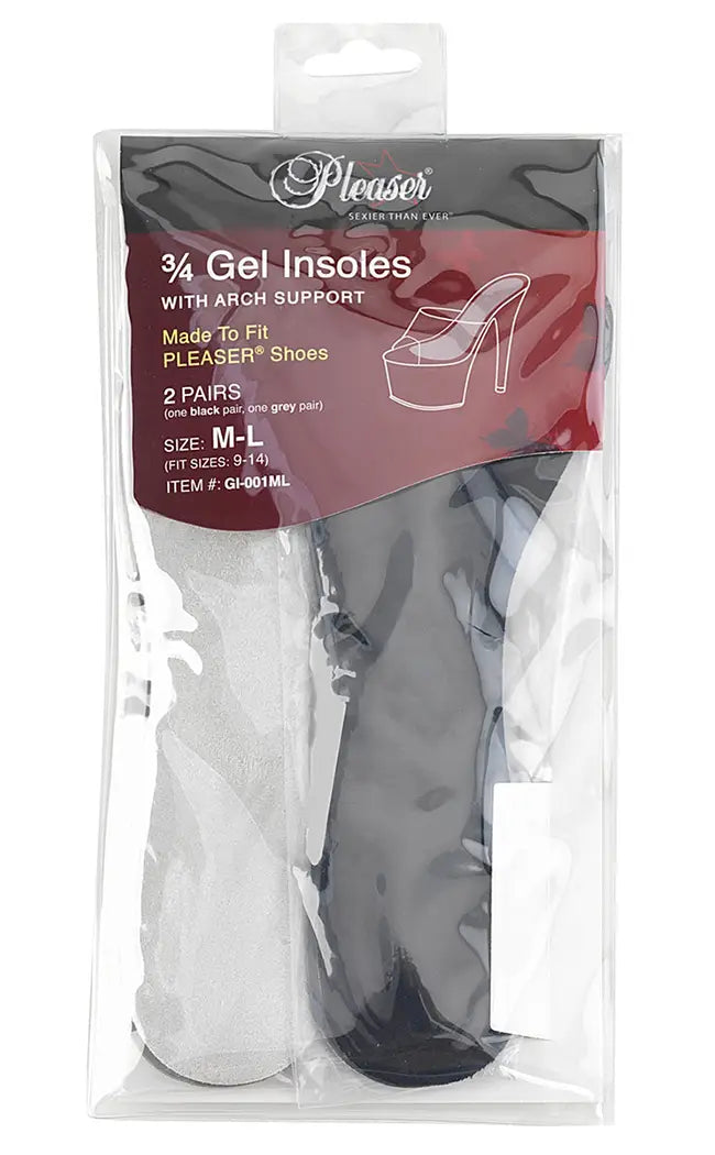Pleaser Gel Insoles with Arch Support-Pleaser-Tragic Beautiful