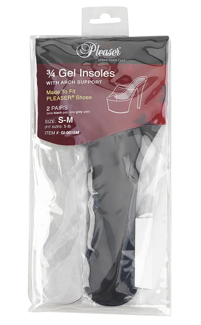 Pleaser Gel Insoles with Arch Support