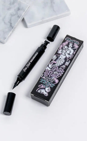 Purrmaid Eyeliner Stamp With Liquid Liner | Black-Mermaid Salon-Tragic Beautiful