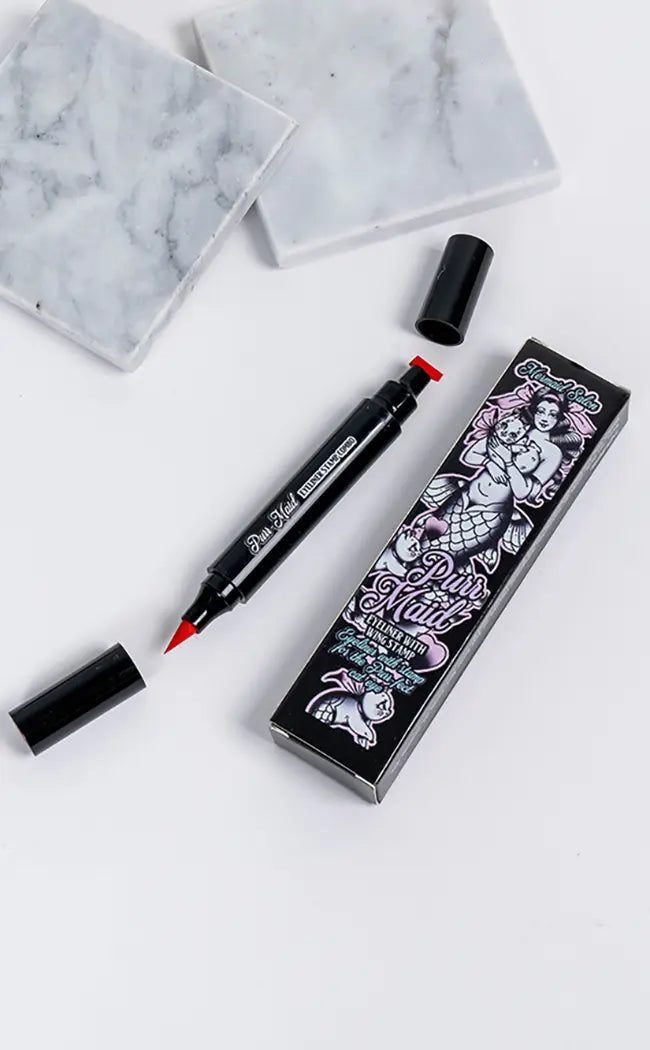 Purrmaid Eyeliner Stamp With Liquid Liner | Red