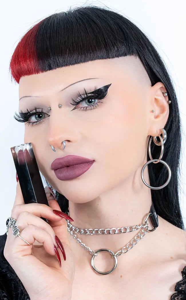 Quartzite | Mauve Taupe Matte Lipstick-Evil Eye Cosmetics-Tragic Beautiful
