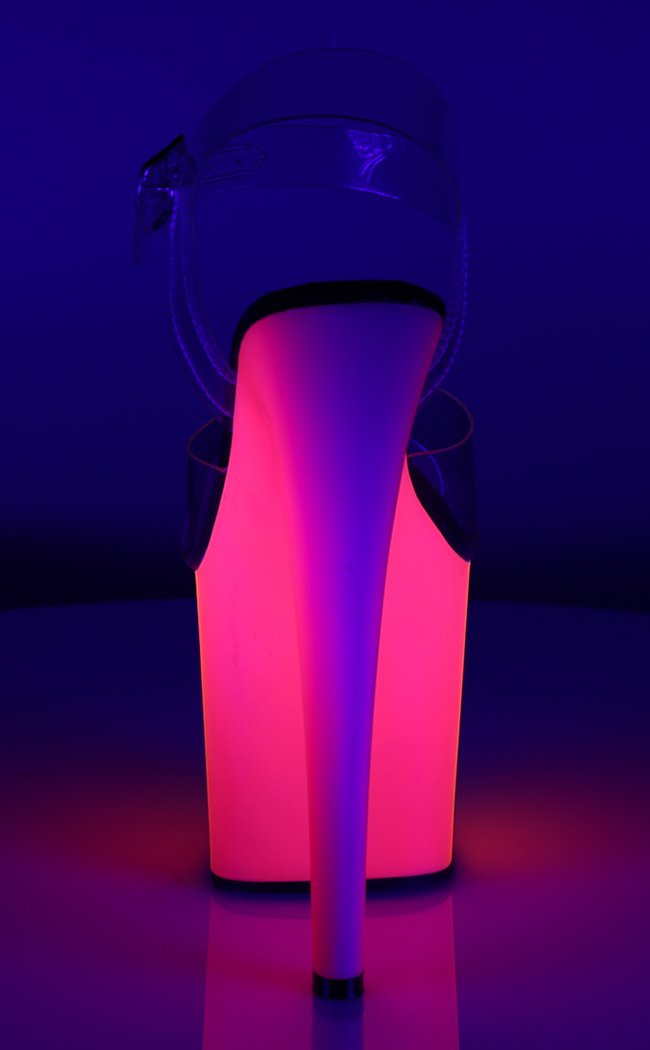 RAINBOW-708UV Clr/Neon Multi Heels-Pleaser-Tragic Beautiful
