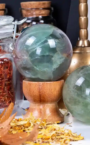 Rainbow Fluorite Crystal Ball Spheres-Crystals-Tragic Beautiful